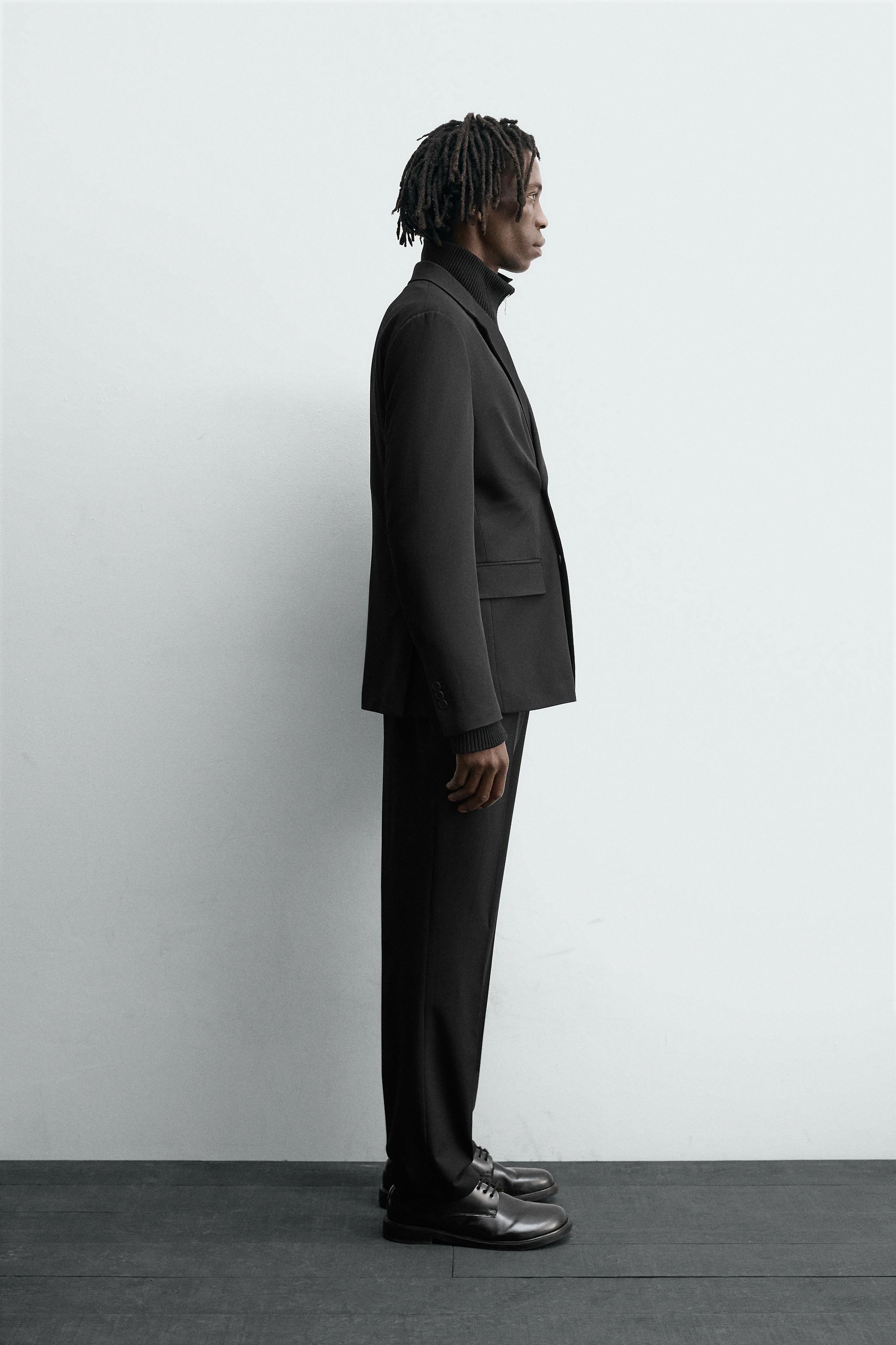 PANTALON DE COSTUME CONFORT À PLIS